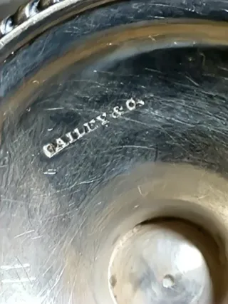 Coppette vintage in argento con cucchiaini