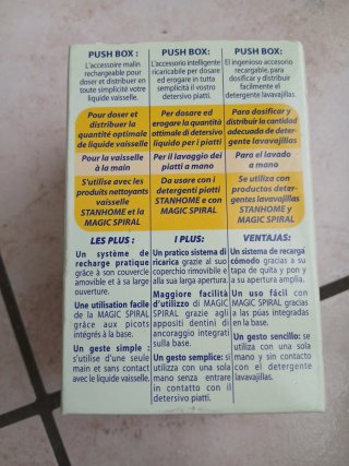 Push Box Dosatore per Detersivo Stoviglie