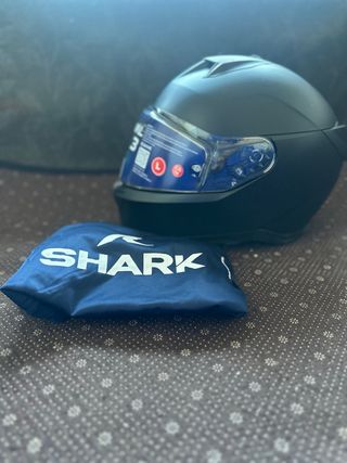 Casco Shark Talla L Negro nuevo con bolsa