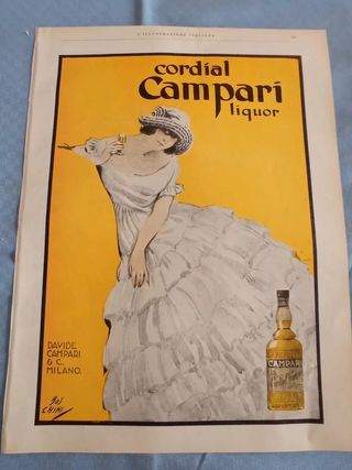 Pubblicità Campari 1924 - Raffaele Boschini