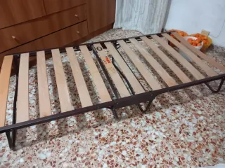 Somier metálico y de madera,plegable