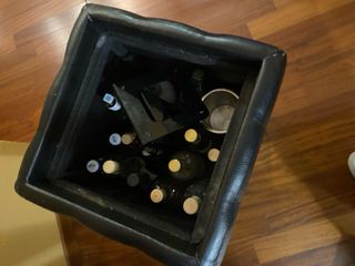 2 Pouf Contenitori Neri