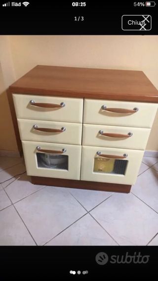 Mobile cucina Snaidero beige e legno
