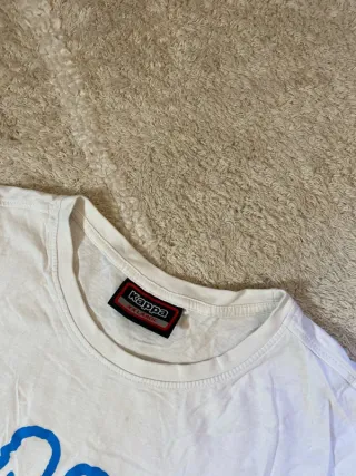 Camiseta Kappa Blanca y Azul Talla XXL