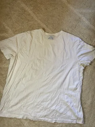 Camiseta Kappa Blanca y Azul Talla XXL