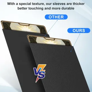 Fundas negras para tarjetas MTG, paquete de 300 fundas