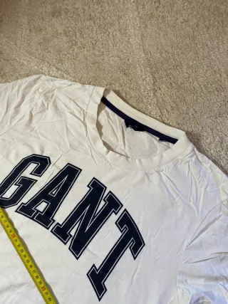 Camiseta Gant azul y blanca Talla S