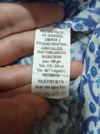 Manta pareo muy ligera