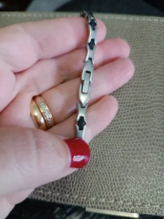 Pulsera Acero y Caucho