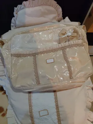 Saquito y bolso paseo bebé