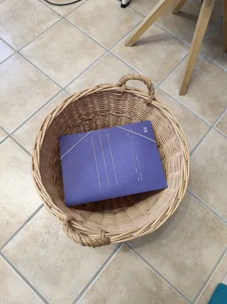 Cesta de mimbre