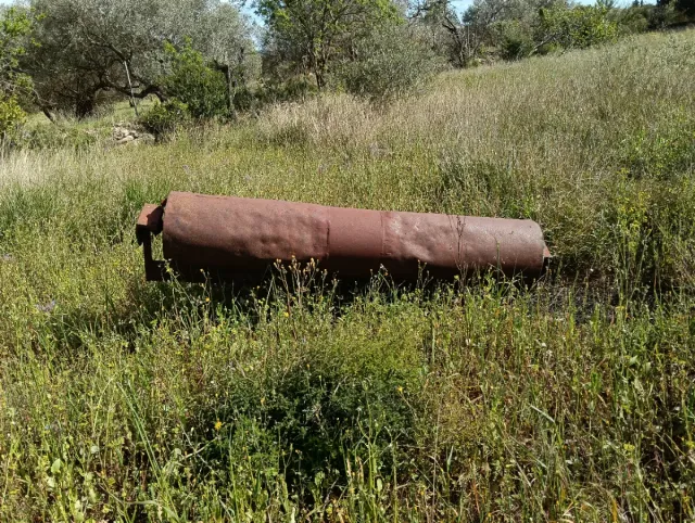 Rulo metálico oxidado