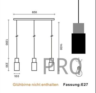Lámpara colgante mesa de comedor - Ouglres