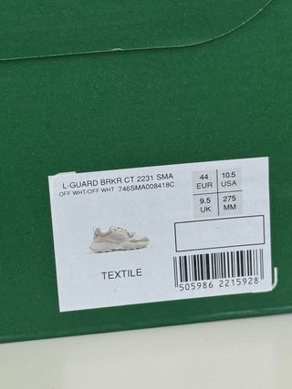 Zapatillas altas Lacoste blancas. Talla 44