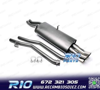 SILENCIOSO ESCAPE BMW SERIE 3 E30 L6 1982-1993 x2 DTM