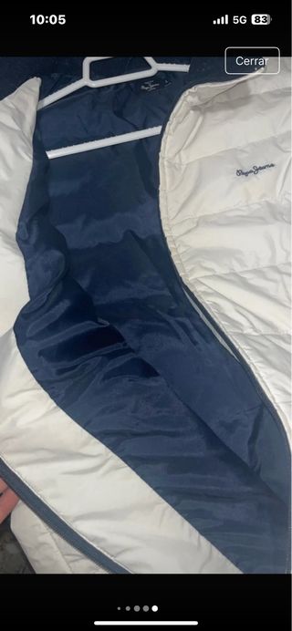 Chaqueta Pepe Jeans impermeable blanca T. L