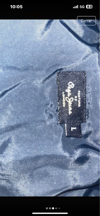 Chaqueta Pepe Jeans impermeable blanca T. L