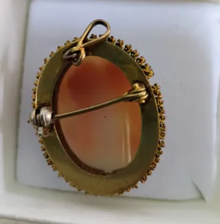 Antico cammeo sardonico intagliato a mano