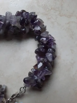 Bracciale vintage ametista e perla barocca