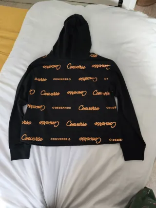 Sudadera Converse Negra con Logo