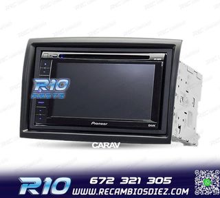 MARCO NEGRO RADIO 2-DIN PARA CITROEN JUMPER PEUGEOT BOXER FI