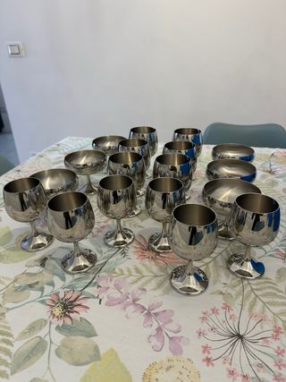 6 coppe AMC acciaio inox frutta/dessert