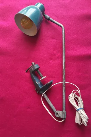 Lámpara Taller  Metal Azul