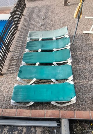 Hamacas de playa/piscina lote de 5