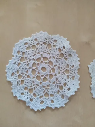 2 Tovaglioli all'uncinetto da Tavolo