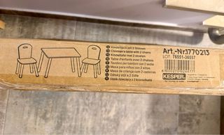 Mesa y 2 sillas infantiles Kesper