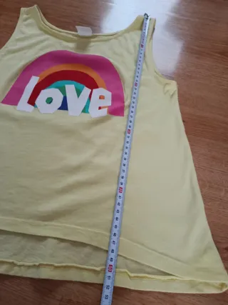Camiseta Zara niña arcoiris