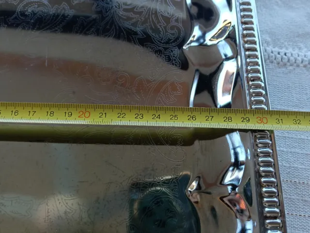 3 Bandejas de Servir Plateadas