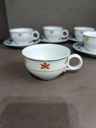 Set 6 tazze da caffè in porcellana