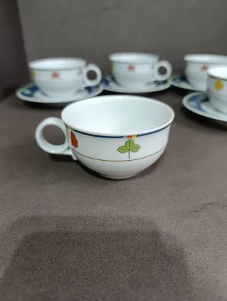 Set 6 tazze da caffè in porcellana