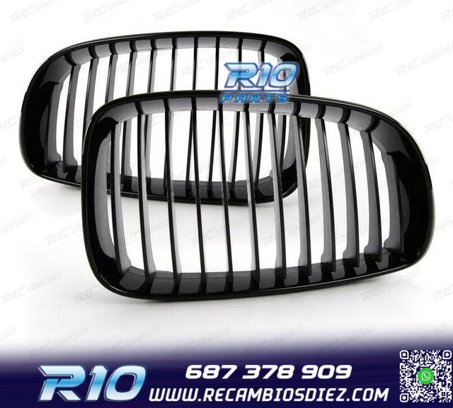PARRILLAS BMW E81 E87 E82 E88 07-11 LOOK 1M NEGRO BRILLO
