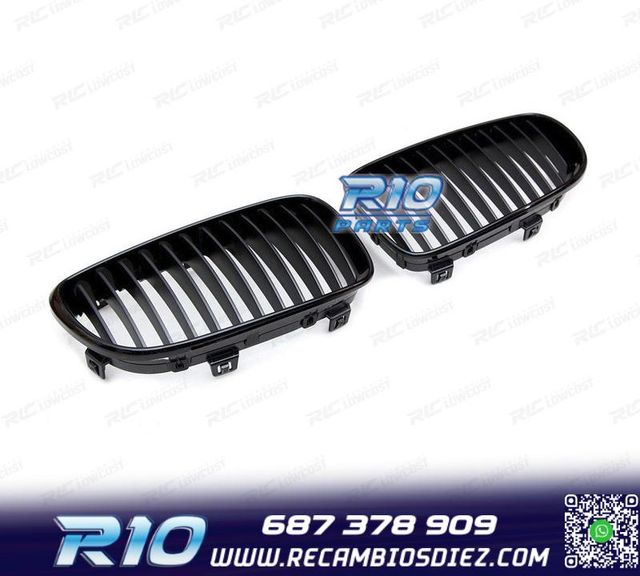 PARRILLAS BMW E81 E87 E82 E88 07-11 LOOK 1M NEGRO BRILLO