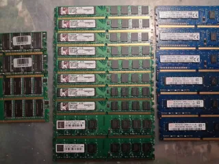 Lote Memorias RAM DDR, DDR2, DDR3
