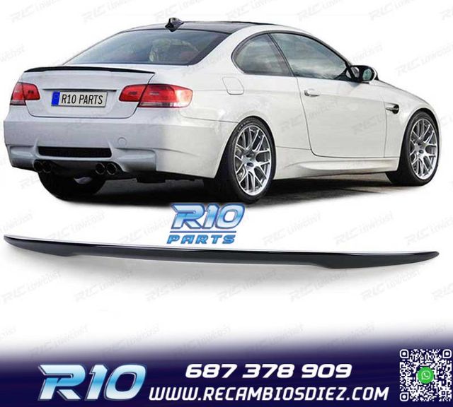 ALERON SPOILER BMW E92 LOOK M PERFORMANCE NEGRO BRILLO