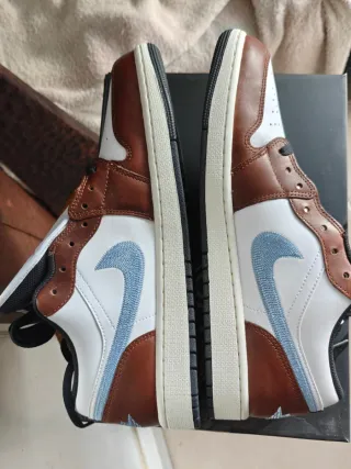 Zapatillas Jordan 1 Marrón y Blanco