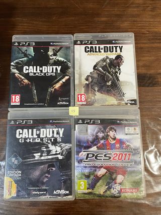 Lote 4 Juegos PS3: Call of Duty y PES