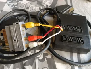 Adaptador SCART a RCA con cables