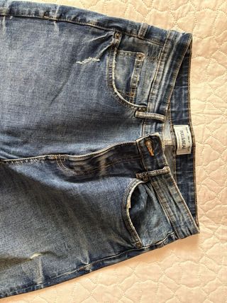 Vaqueros desgastados azul oscuro Talla 40