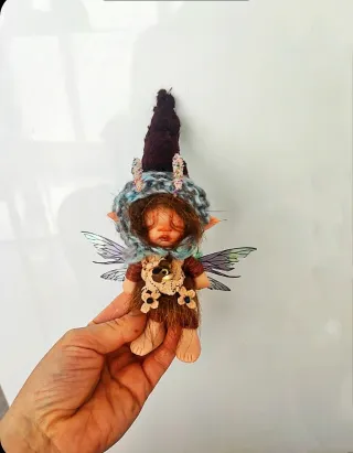 Bebé Hada Peludita Polymer Clay fate fee  Fairy