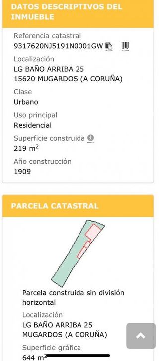 Casa en venta en Mugardos