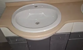 Con 2 lavabos. Mueble completo baño 163x83