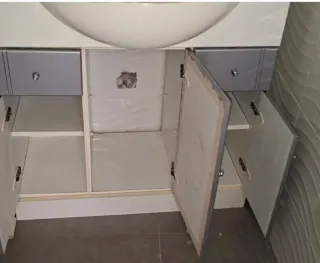 Con 2 lavabos. Mueble completo baño 163x83