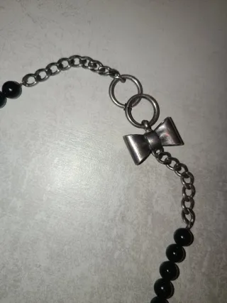 Collar Tous Bolas Negras y Plata