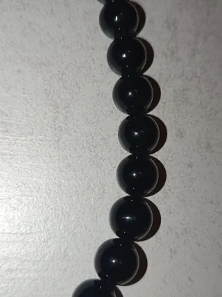 Collar Tous Bolas Negras y Plata