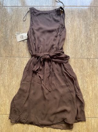 Vestido evento Zara gris sin estrenar