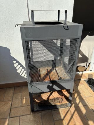 Estufa Leña Exterior Metal